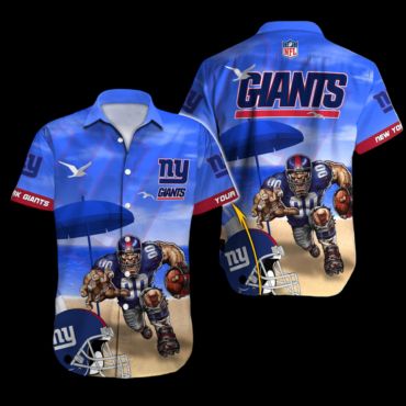 Personalized New York Giants Bold Victory Hawaiian Shirt