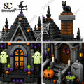 The Gothic Haunted Manor Halloween Night Building Brick Set