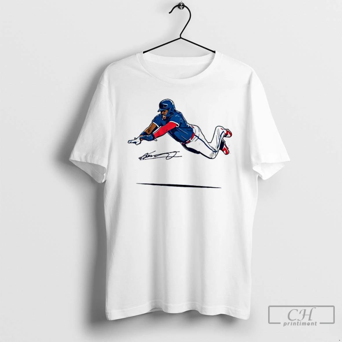 Classic Vladimir Guerrero Jr Super Vlad Flying Slide T Shirts
