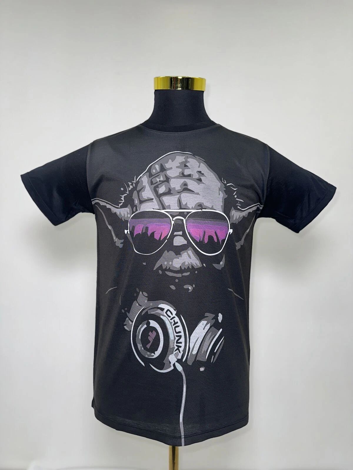 DJ Yoda T-Shirt Hip Hop Urban Fashion Street Wear Black Size: M/L/XL/2XL