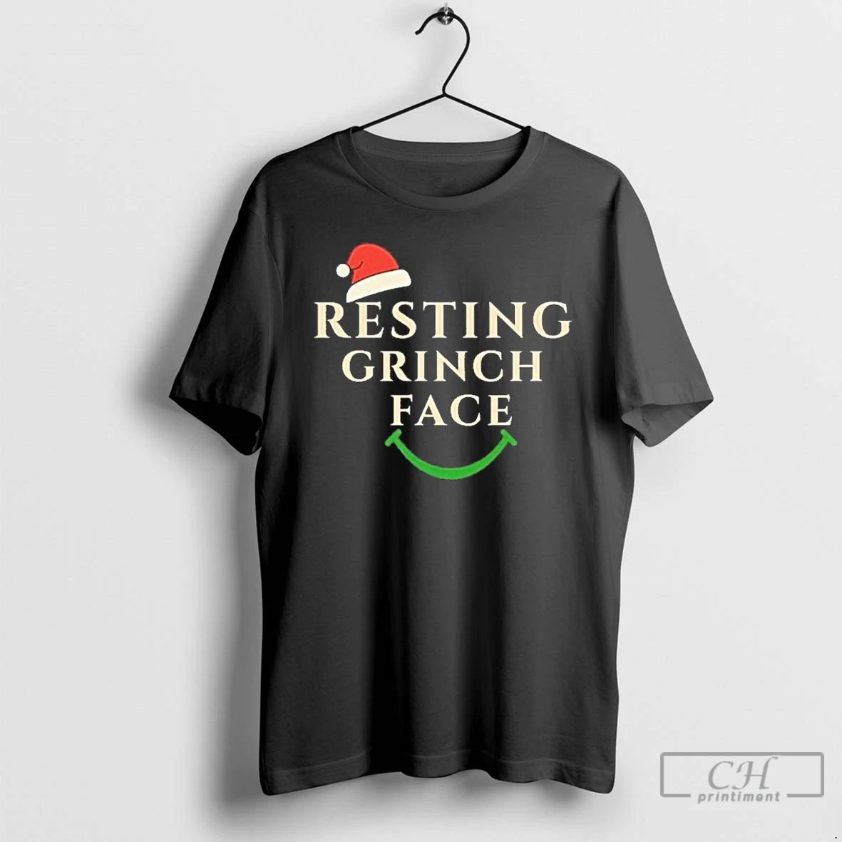 Classic Resting Grinch Face Christmas T Shirts