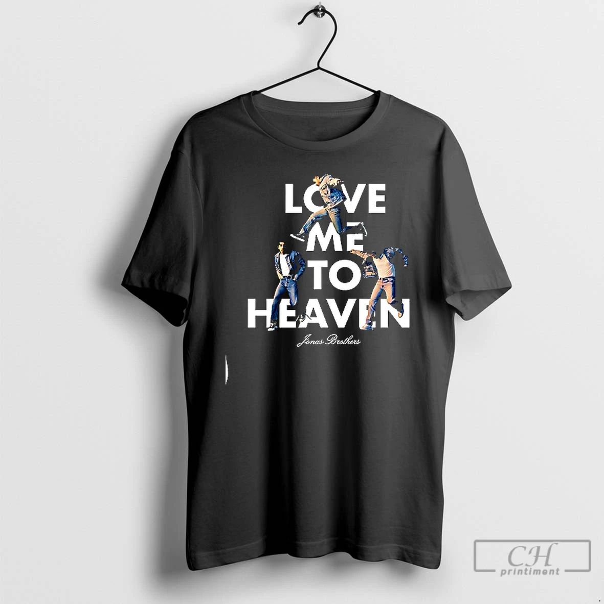 Premium Jonas Brothers Love Me To Heaven Photo Pose T Shirts
