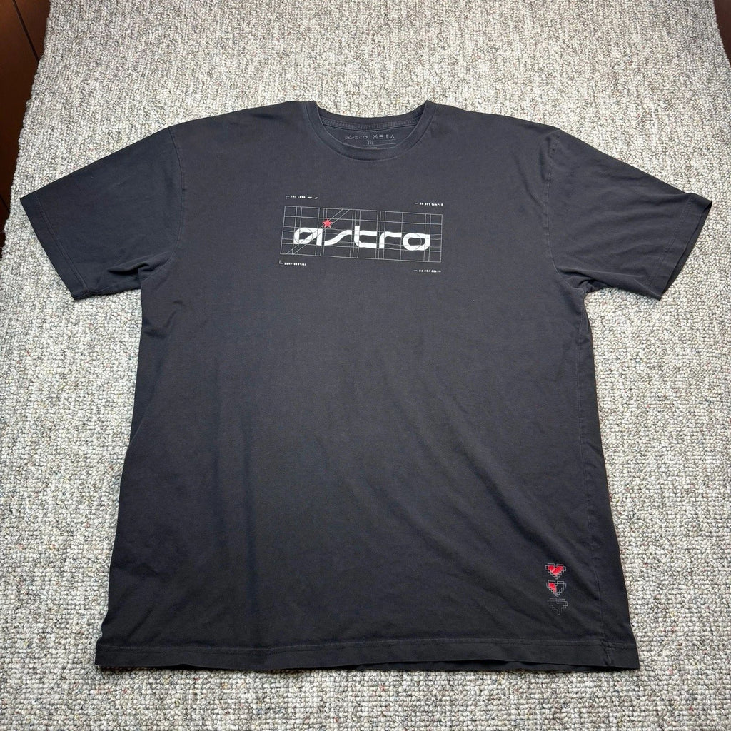 Meta Astro Gaming Shirt Mens 2XL Short Sleeve eSports Black