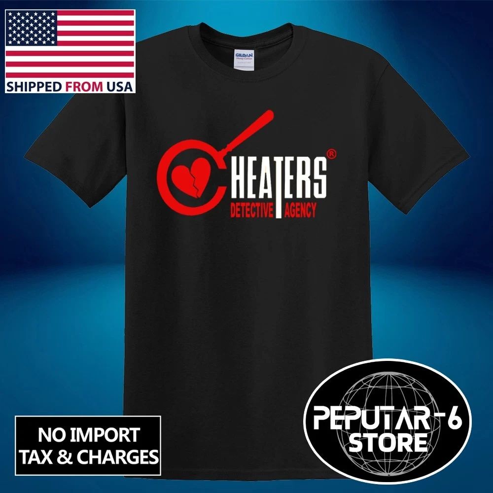 Cheaters Detective Agency TV Show Men's Black  Size S-3XL