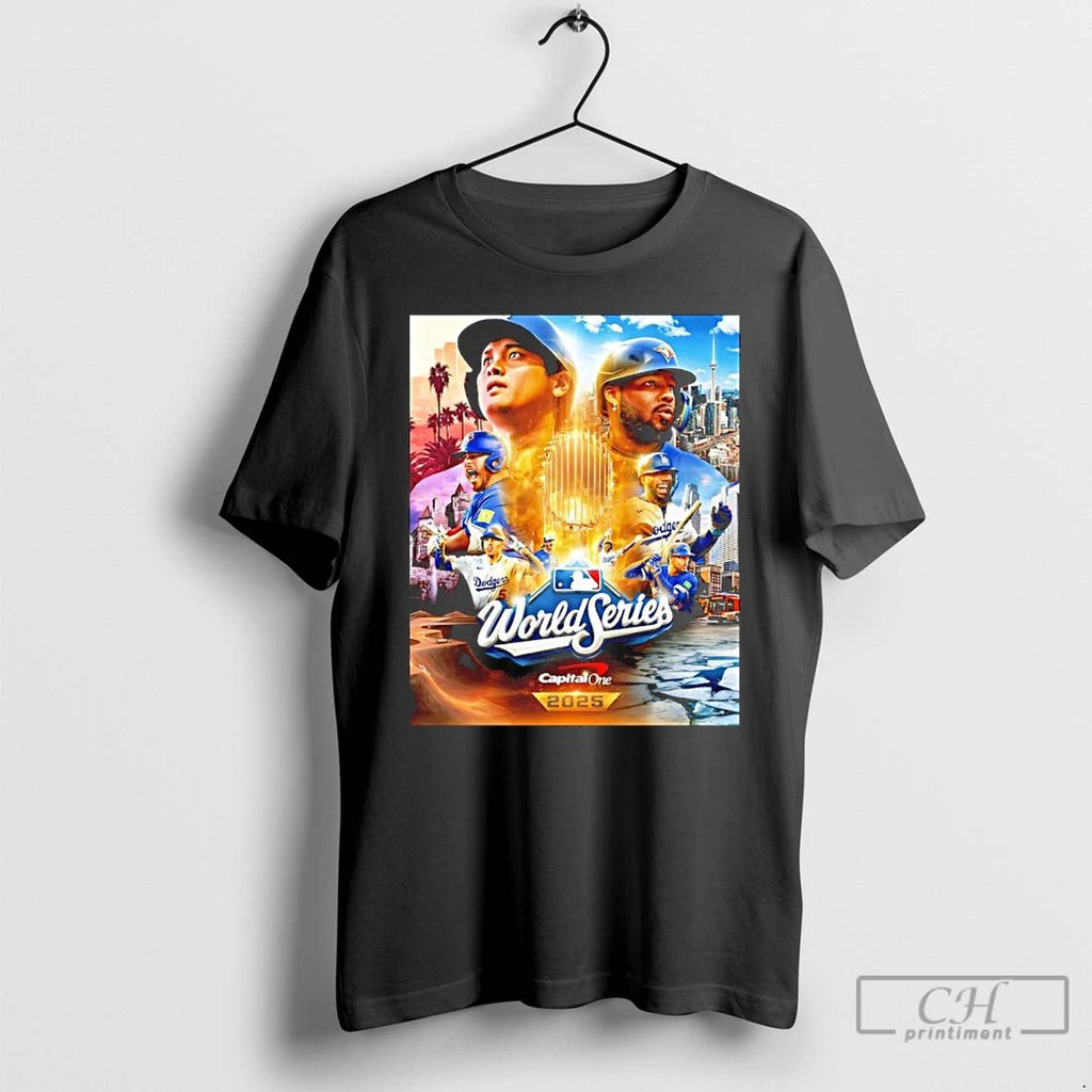 Classic Toronto Blue Jays Vs Los Angeles Dodgers 2025 World Series Matchup T Shirts