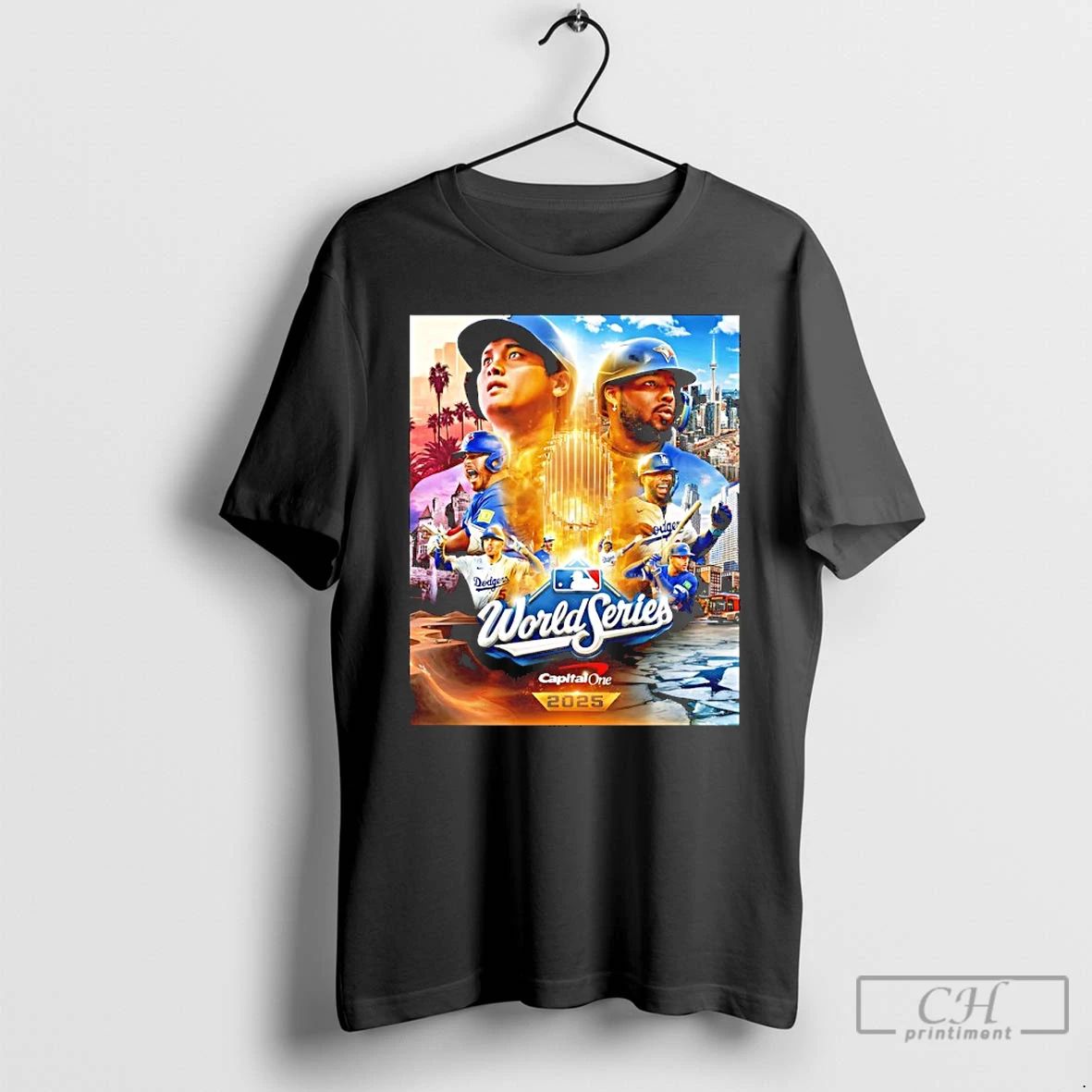 Classic Toronto Blue Jays Vs Los Angeles Dodgers 2025 World Series Matchup T Shirts