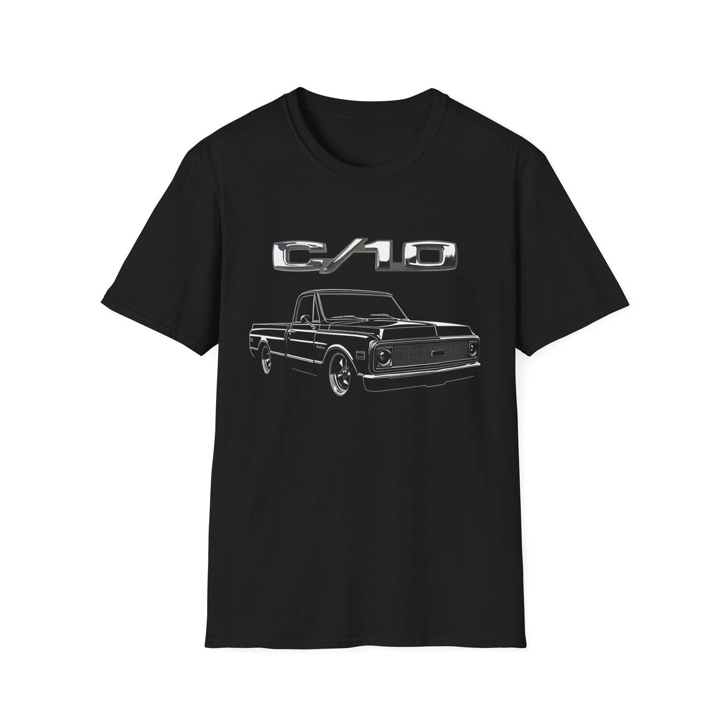 1971 Chevy C10 Truck Shirt | Classic C/10 Pickup Retro Line Art Tee