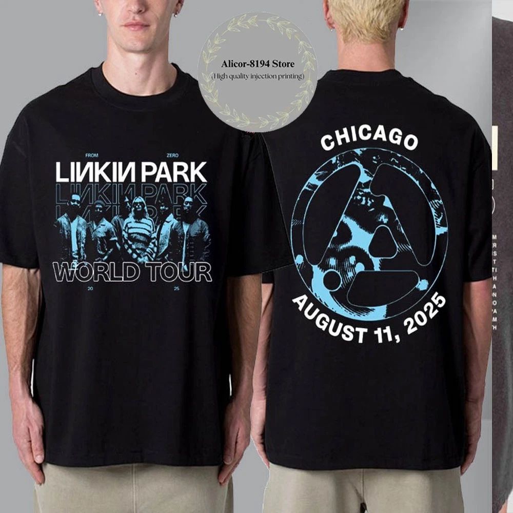 Linkin Park Chicago Illinois From Zero World Tour 2025 Exclusive T Shirt