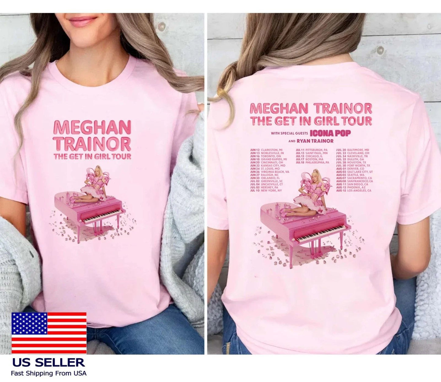 Meghan Trainor The Get In Girl Tour 2026 North America  T-Shirt