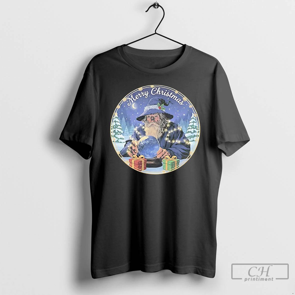 Classic Wizard Merry Christmas T Shirts