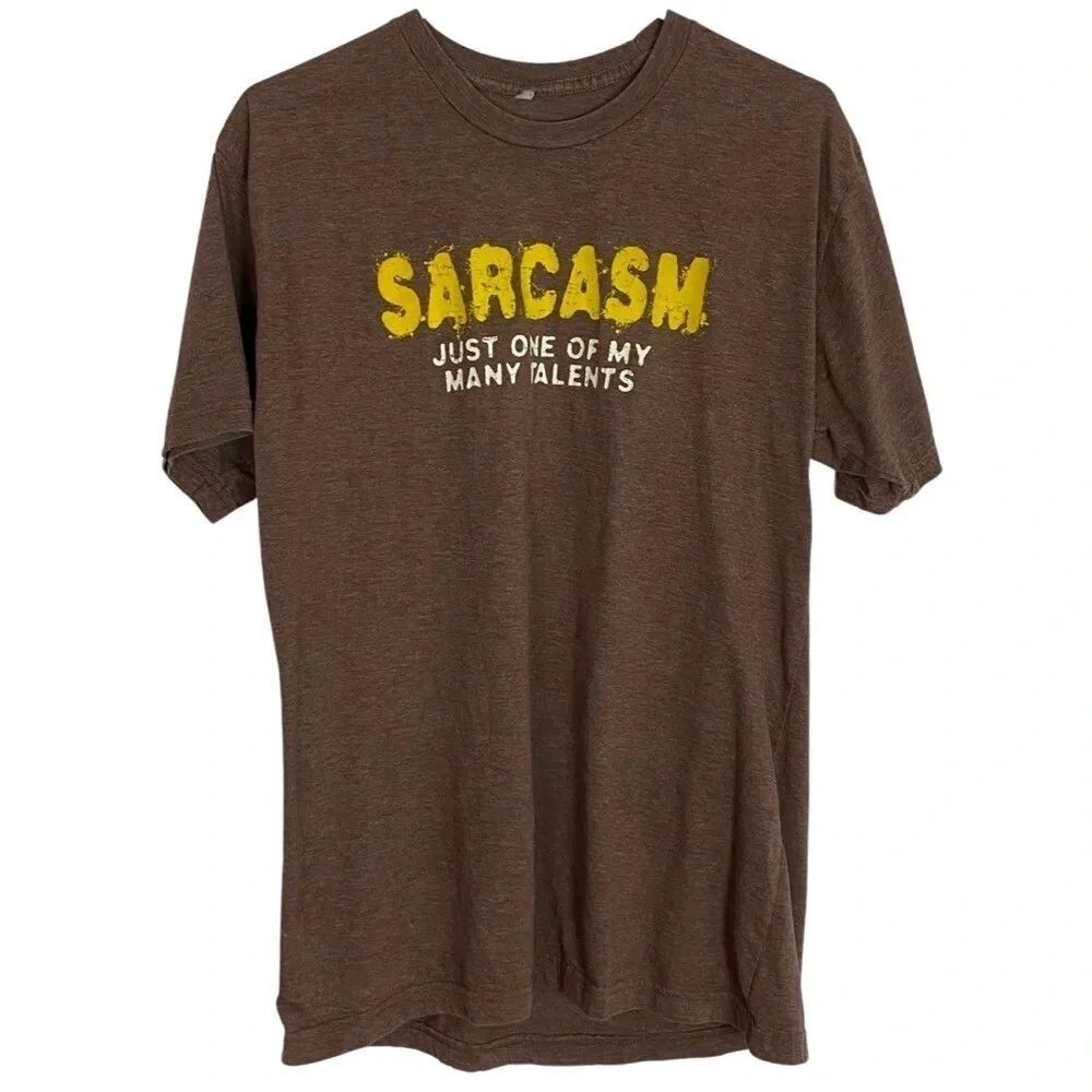 Vintage 90s Sarcasm Just One Of My Talents Tshirt Unisex Medium Large Crewneck