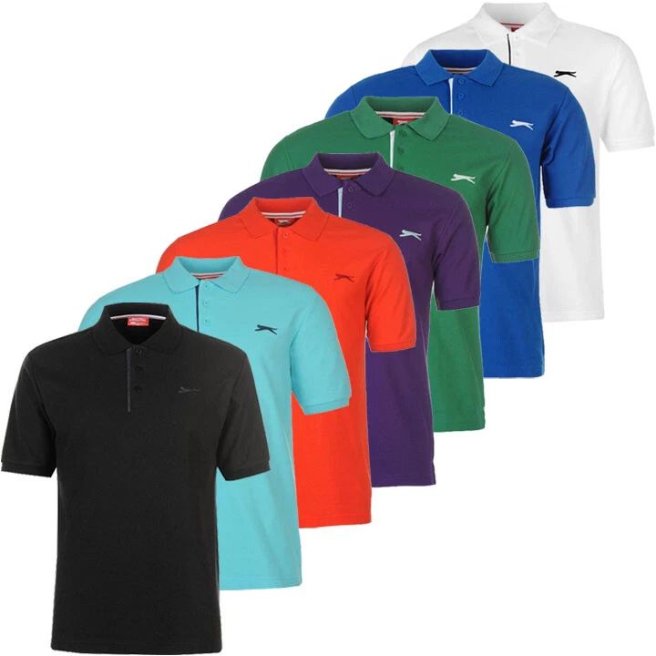 Slazenger Polo Shirt Plain Polo Shirt Polo Shirt S M L XL 2XL 3XL 4XL New