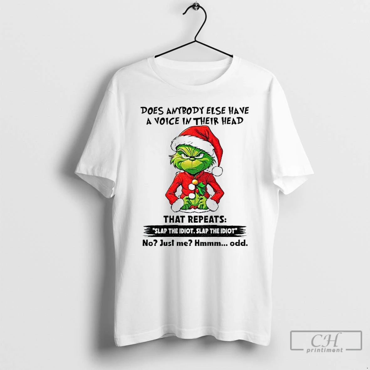 Classic Angry Grinch Santa Hat Does Anybody Else Have A Voice In Their Head That