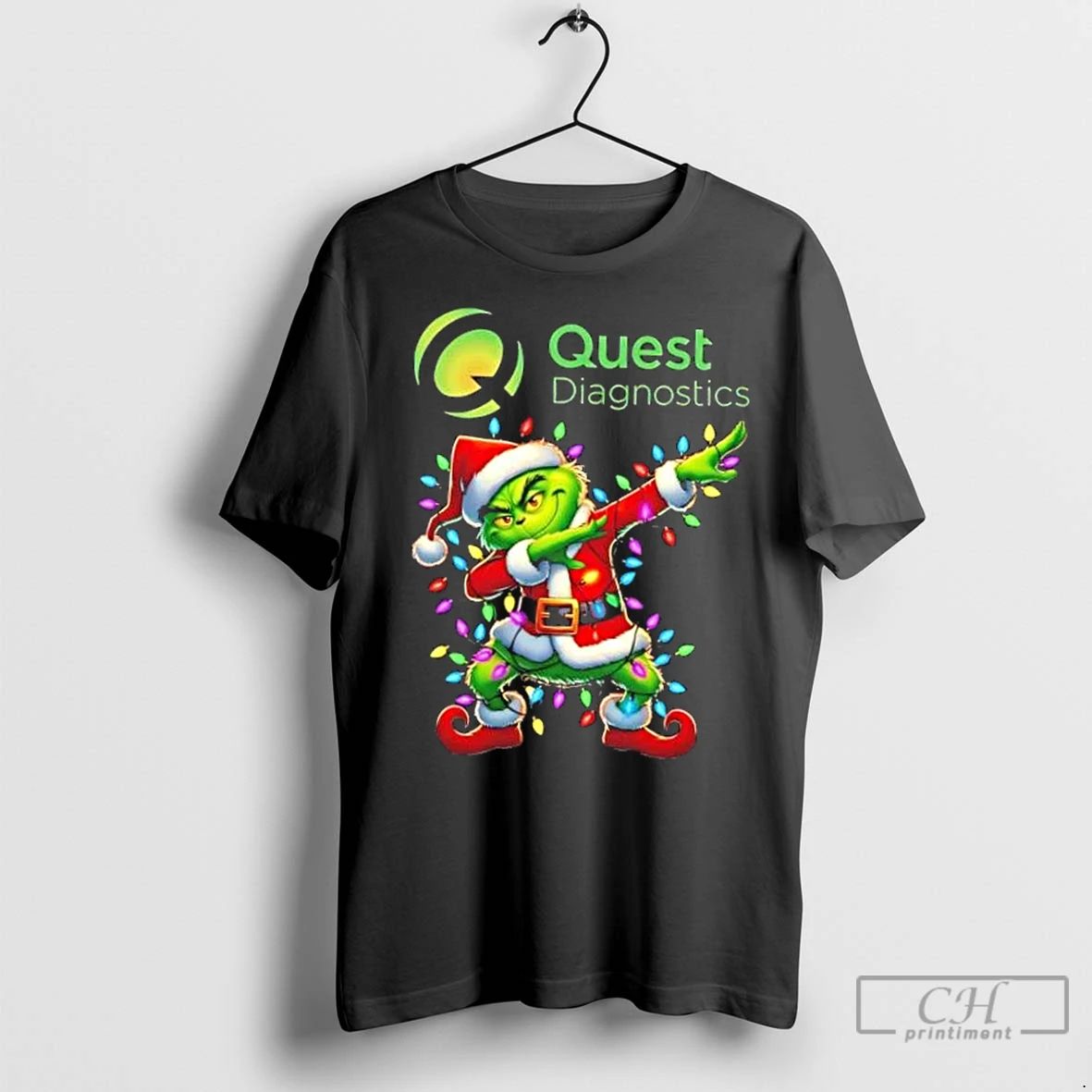 Classic Quest Diagnostics Grinch Dabbing Merry Christmas