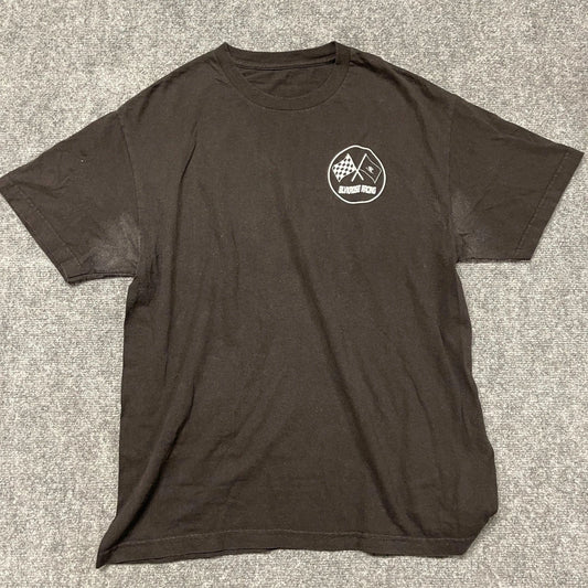 Mardin Farms Blvkrose Racing T Shirt Mens Black Graphic Print Streetwear Casual