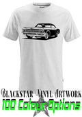 65 CHEVY IMPALA SUPERNATURAL CUSTOM  T SHIRT MENS 100% COTTON FRUIT OF THE LOOM.