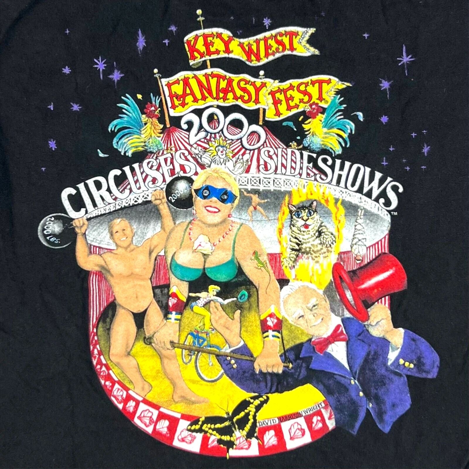 Fantasy Fest Key West 2000 Vintage T Shirt Fantasy Fest Circuses and Sideshows M