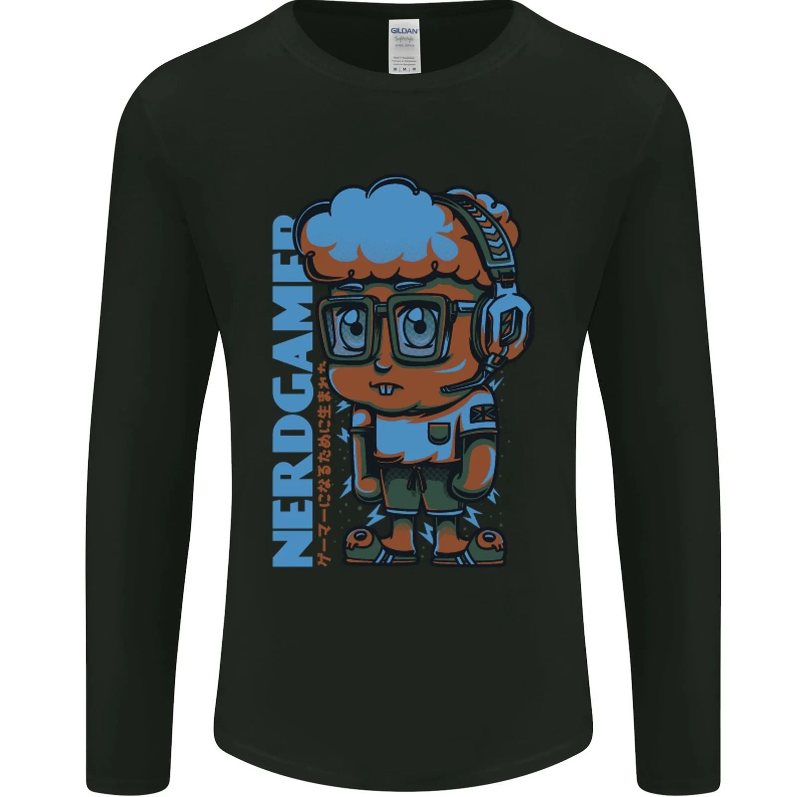 Nerd Funny Gamer Gaming Mens Long Sleeve T-Shirt