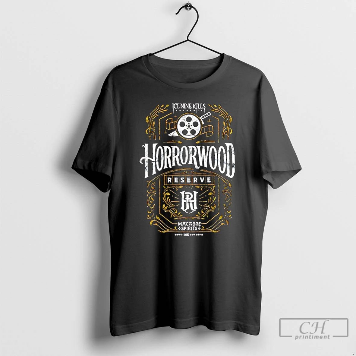 Classic Horrorwood Reserve Ice Nine Kills Macabre Spirits Logo T Shirts