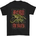 Fantasy Dragons Reign the Skies Mens T-Shirt 100% Cotton
