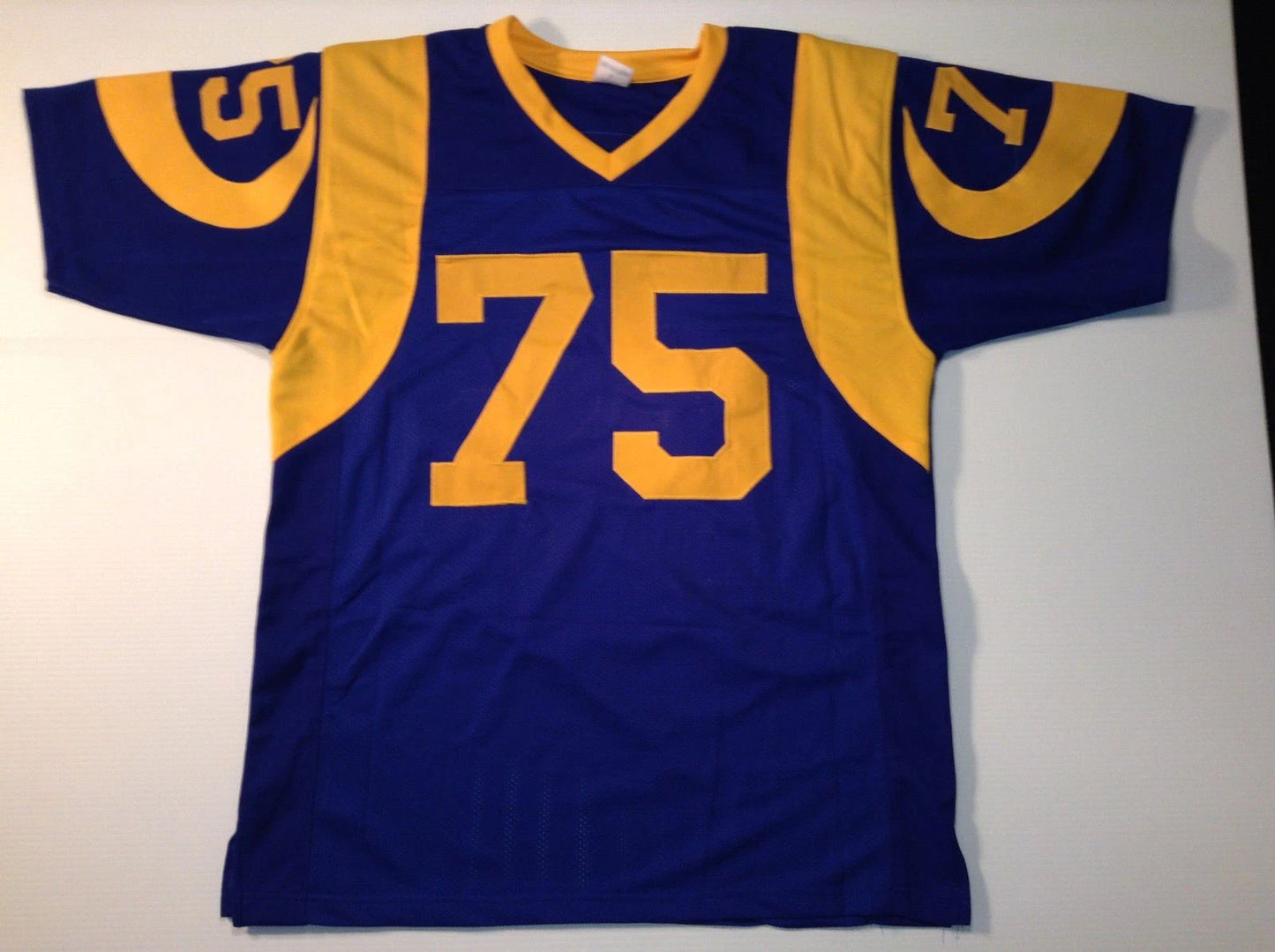 Custom Deacon Jones Blue Mesh Football Jersey