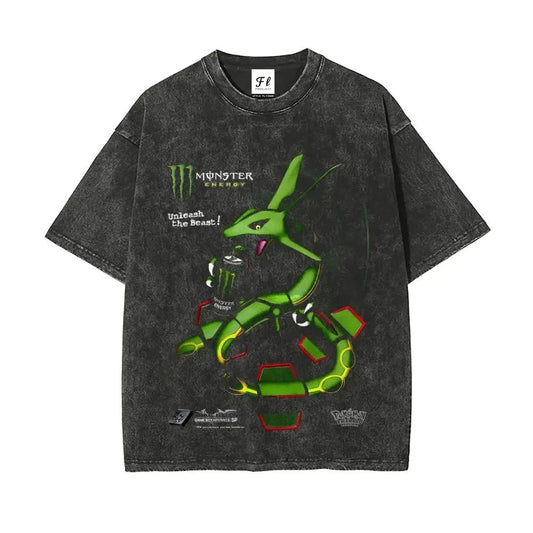 Vintage Anime Energy Drink Style Tee Claw Mark Graphic T-Shirt Unisex