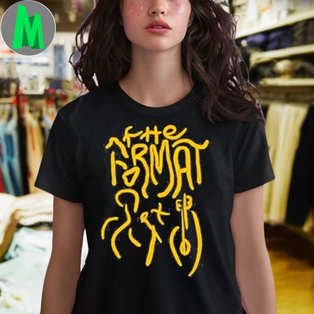 Original The Format Figures Black Top Shirt