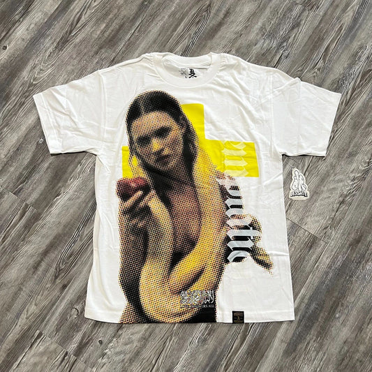Dissizit Kate Moss Graphic T Shirt White Cotton Size L New In Package