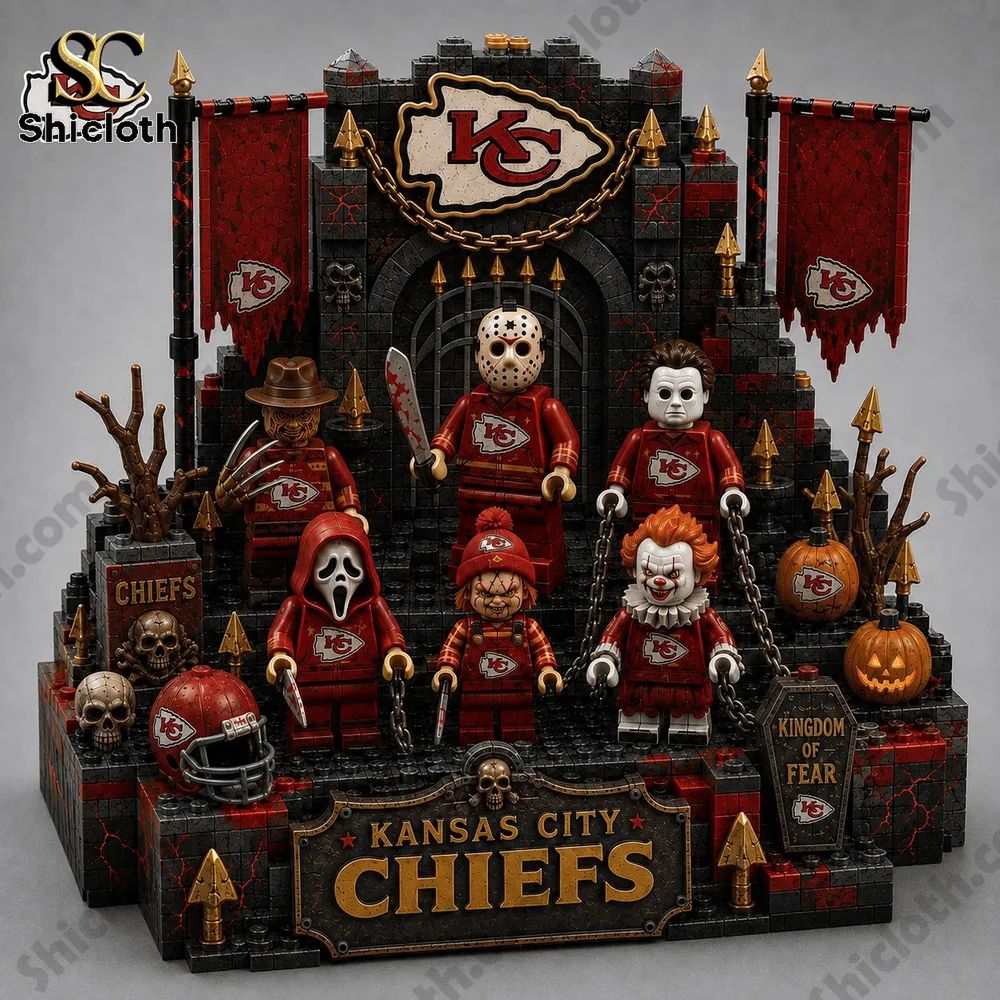 Kingdom of Fear Kansas City Chiefs Halloween Building Brick Set