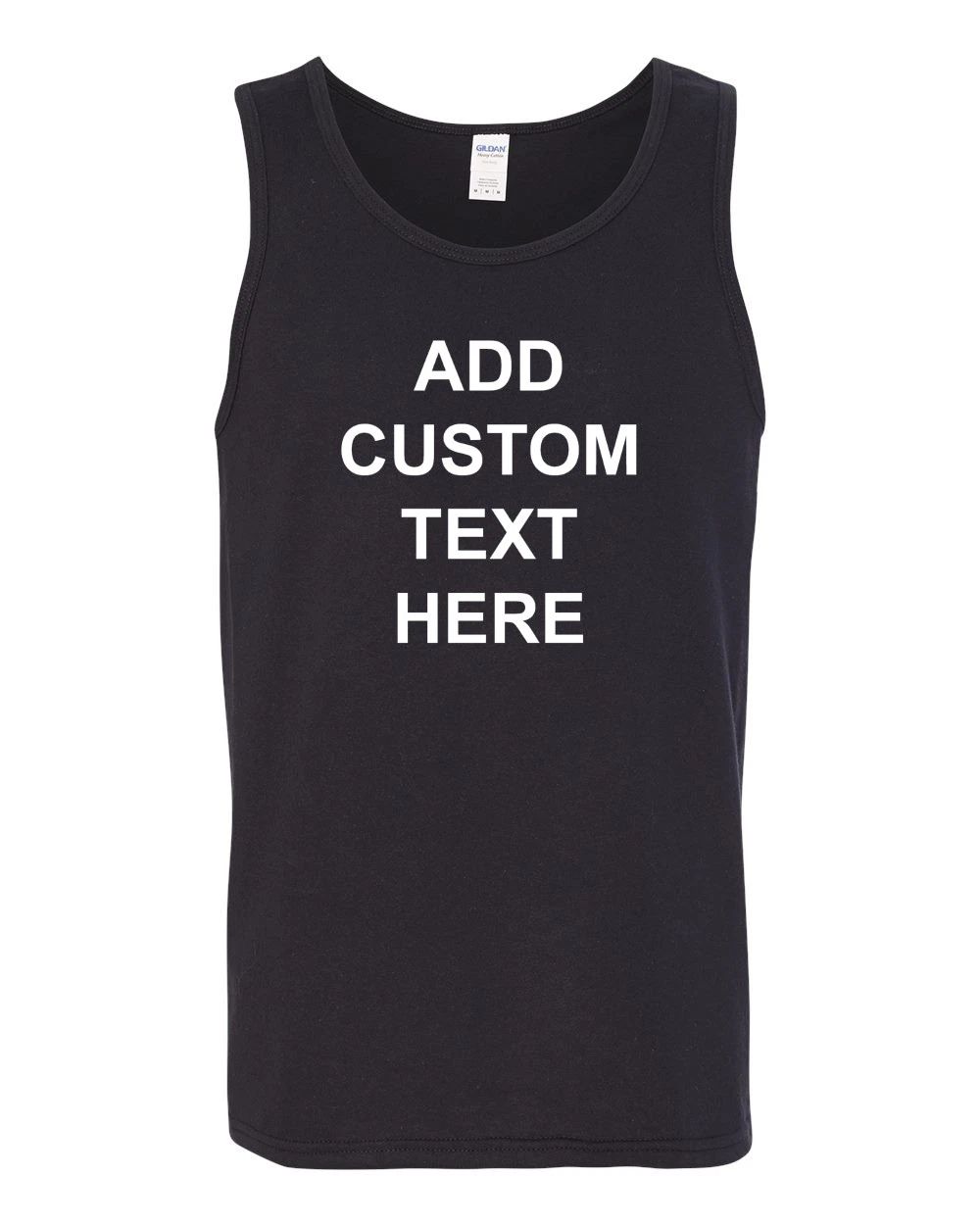 Mens Tank Top Custom Personalized Shirts Your Own Text Business Name Gift Shirt