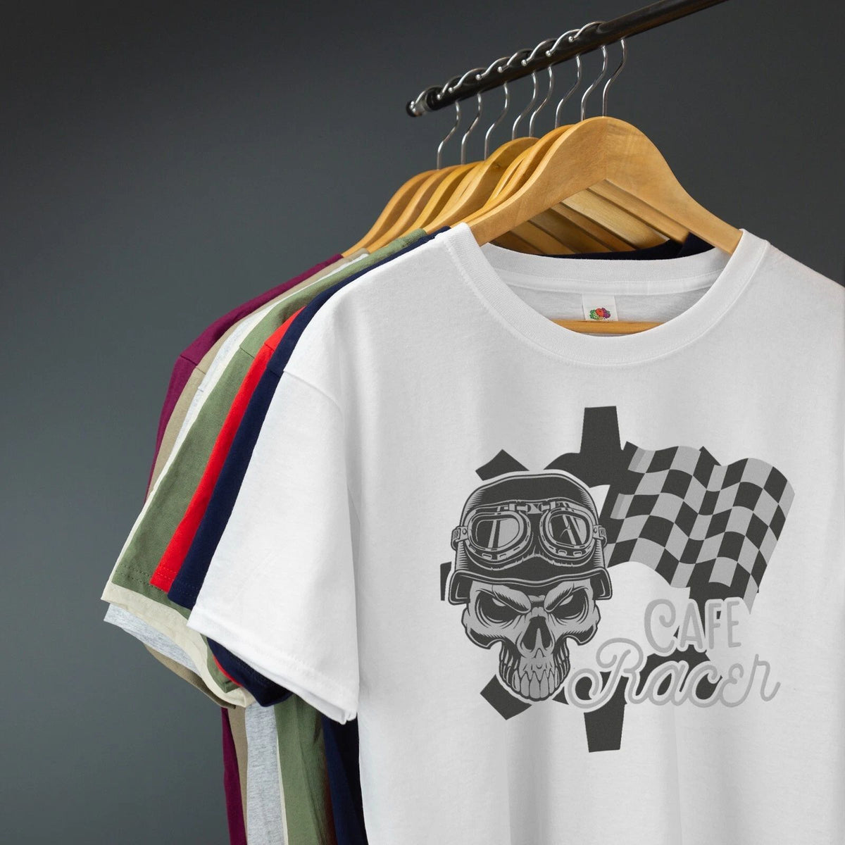 Cafe Racer T-Shirt Biker Motorcycle Rider VARIOUS SIZES & COLOURS