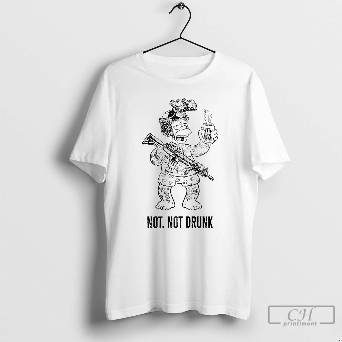 Classic Homer Simpson Not Not Drunk Lite Beer T Shirts