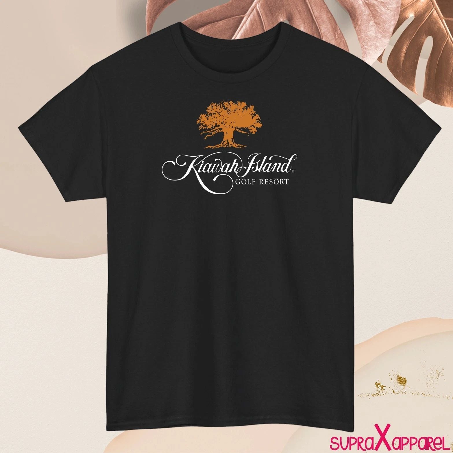 Kiawah Island Golf Resort Logo Mens T-Shirt Cotton Graphic Tee Made in USA S-5XL