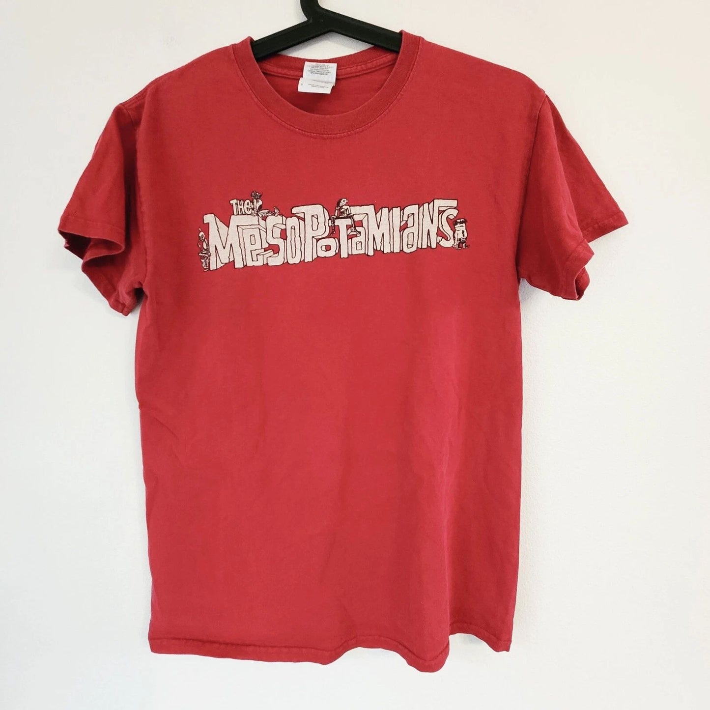 Vtg 90's Gildan Mesopotamians They Might Be Present T Shirt S Rock Band Casual