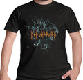 Official Def Leppard T Shirt Shatter Logo Rock Black Hysteria New S To XXL
