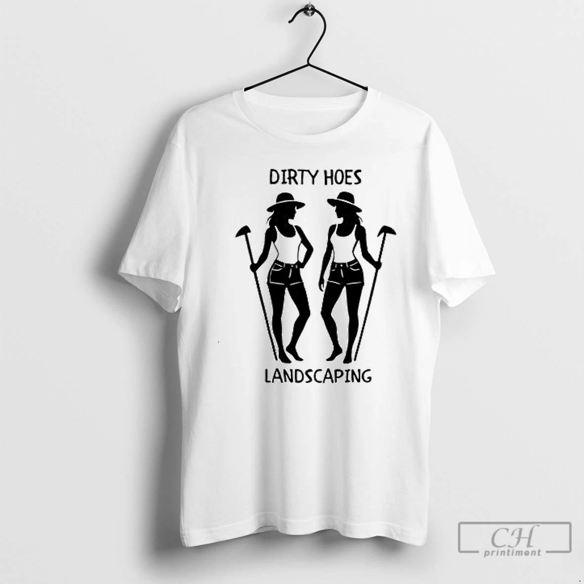 Premium Dirty Hoes Landscaping Funny Gardening Humorous T Shirts