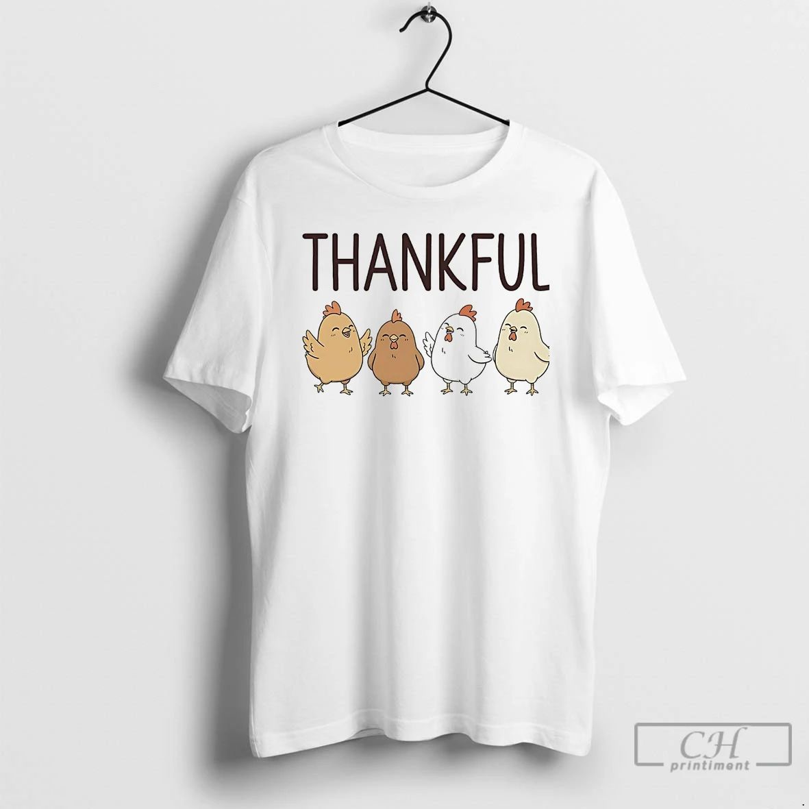 Premium Chicken Thankful Thanksgiving T Shirts