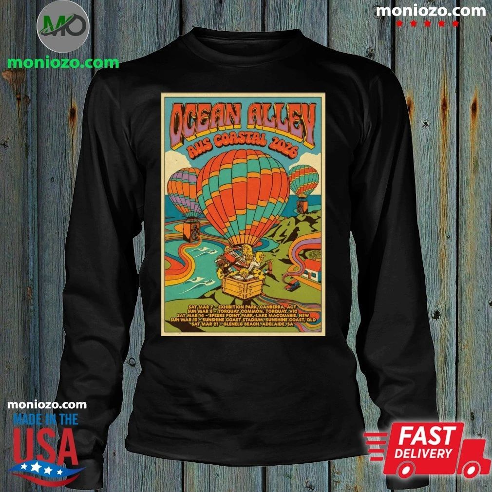 Original Ocean Alley 2026 AUS NZ Tour Coastal Poster T-Shirt – Best Gift for Music Fans