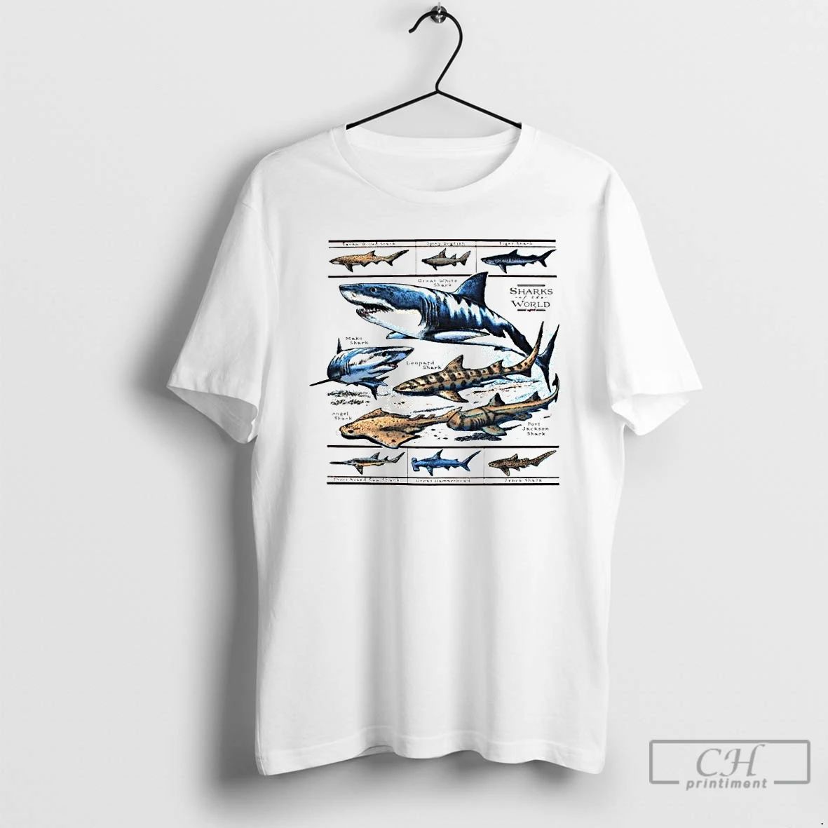 Premium Field Guide To Sharks Ornaments T Shirts
