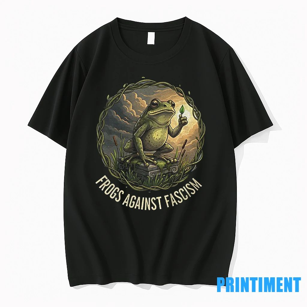 Portland Frogs Against Fascism Hop Protest Anti Fascist Abolish Ice No Kings Tshirts Sweater