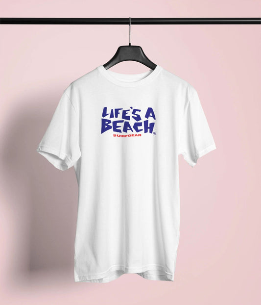 #Lifes a Beach Surf Gear 80s 90s Skateboard Skatef Size Usa Cotton