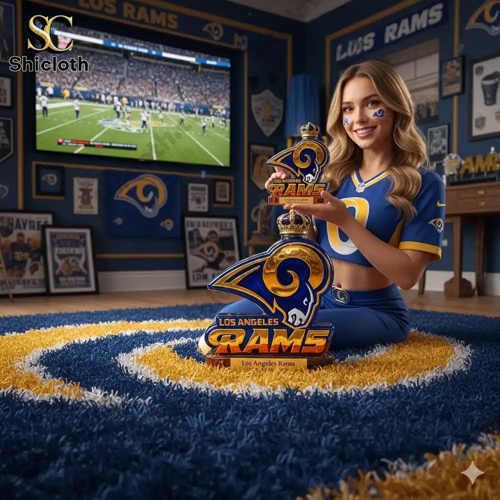 RAMS 90th Anniversary Whiskey Glass Bottle