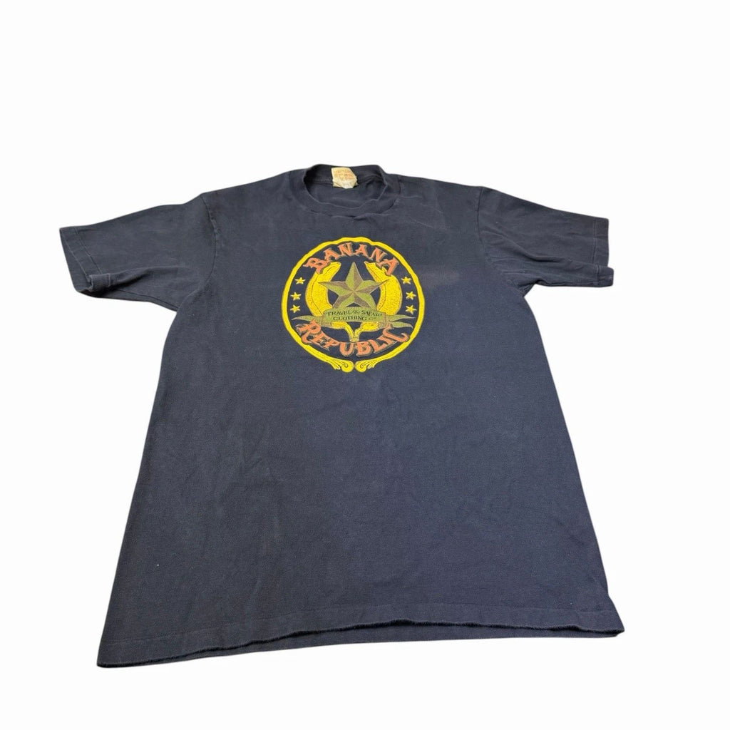 Vintage 80’s 90’s Banana Republic T Shirt Men’s Travel Safari Graphic Tee Medium