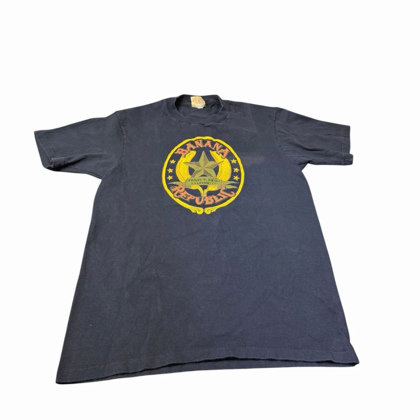 Vintage 80’s 90’s Banana Republic T Shirt Men’s Travel Safari Graphic Tee Medium