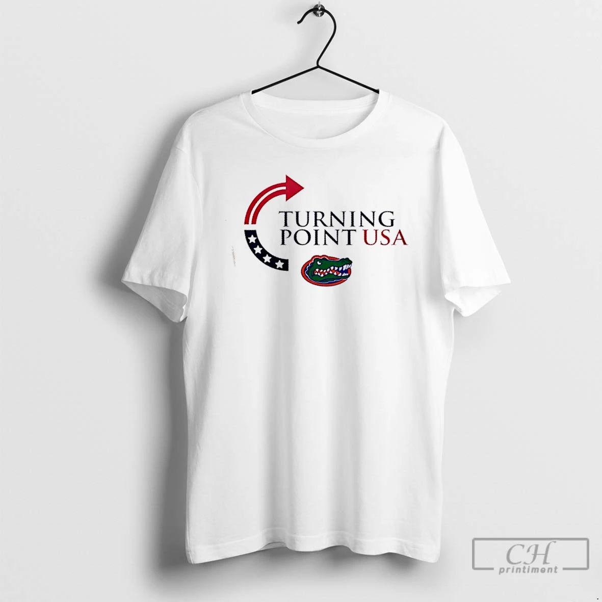 Premium Florida Gators X Freedom Turning Point Usa Charlie Kirk 2 Sided T Shirts