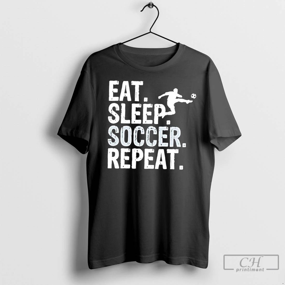 Classic Eat Sleep Soccer Repeat Soccer Graphic