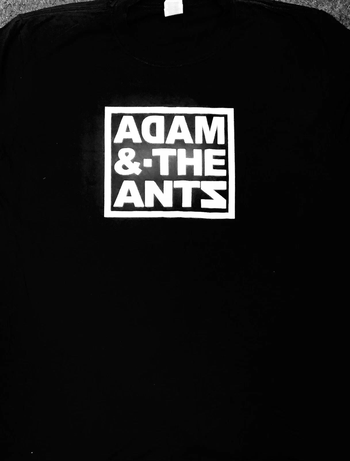 Adam And The Ants - Classic Logo 1977 - Black T-Shirt - antz, young parisians