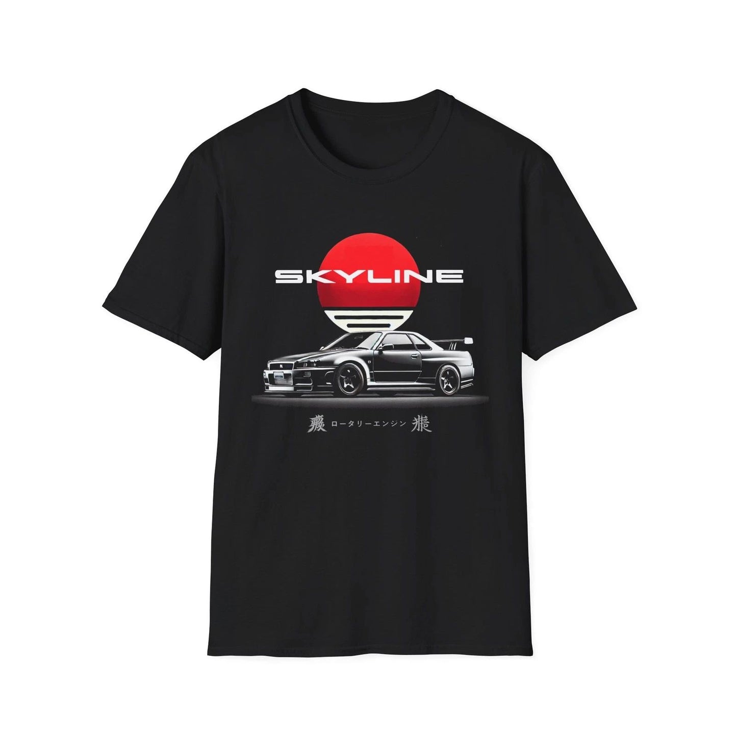 R34 Skyline Shirt – Rising Sun JDM Tuner Tee | R34 GTR Japan Style