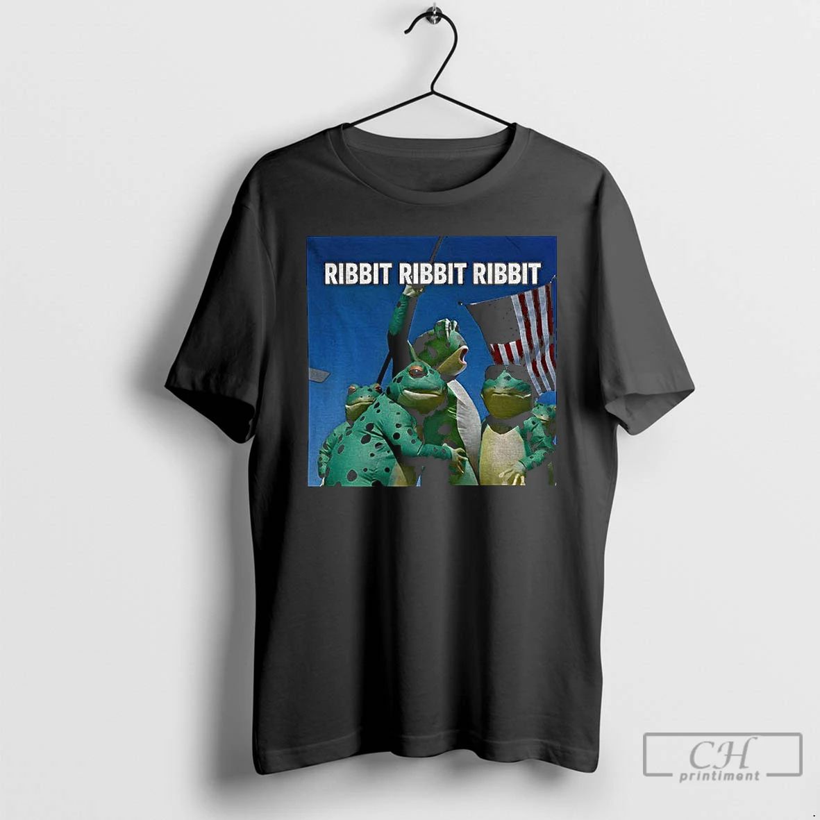 Classic Portland Frog Ribbit Ribbit Ribbit Resist American Flag Frog Gift T Shirts