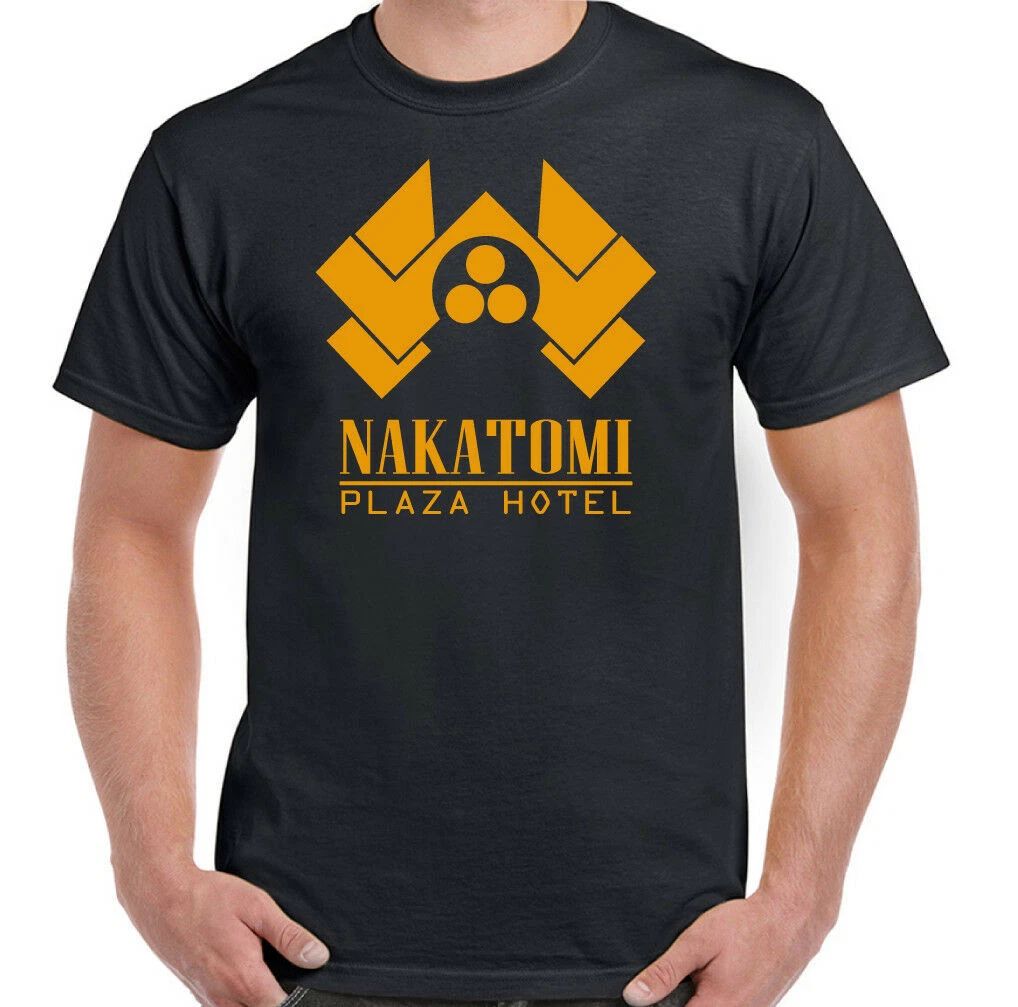 Nakatomi Plaza Hotel Mens Die Hard Inspired 90's Movie T-Shirt Bruce Willis Film